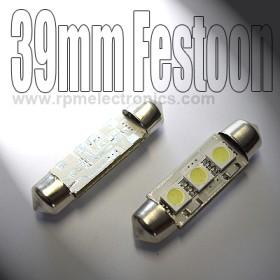 39mm Festoon 3 SMD LED Bulb